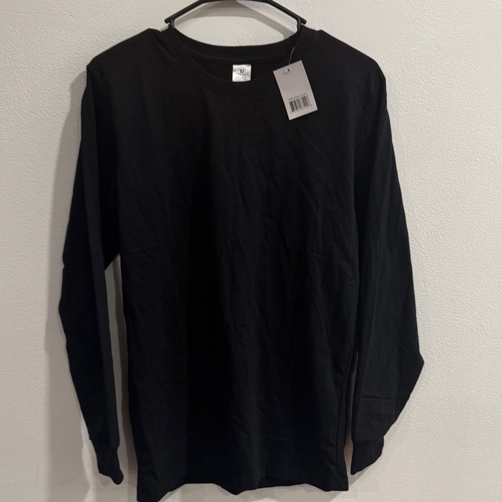 3 TEEJOY Mens Cotton Long Sleeve Ribbed Cuff Crewneck size Small - Picture 3 of 8